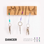 fujfuj Key Holder Kit (Style: Classic Oak Wood, Colour: Dancer)