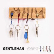 fujfuj Key Holder Kit (Style: Classic Oak Wood, Colour: Gentleman)