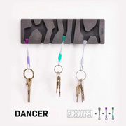 fujfuj Key Holder Kit (Style: Classic Dark Concrete, Colour: Dancer)