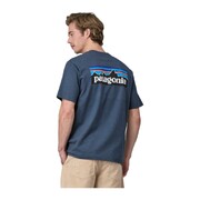 Patagonia Men's P-6 Logo Responsibili-Tee (Colour: Utility Blue, Size: Extra Small)