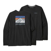 Patagonia Men's L/S Line Logo Ridge Responsibili-Tee (Colour: Ink Black, Size: Large)