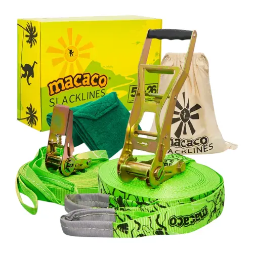 Macaco Slackline 26m 3t Long Line with Training Line - No ETA