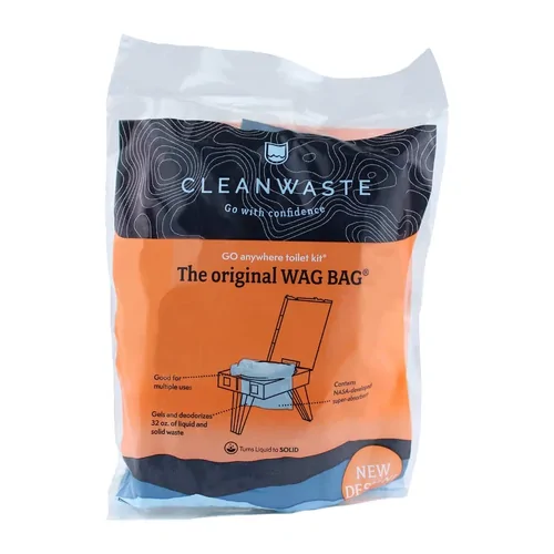 Cleanwaste GO anywhere Toilet Kit - The original Wag Bag!