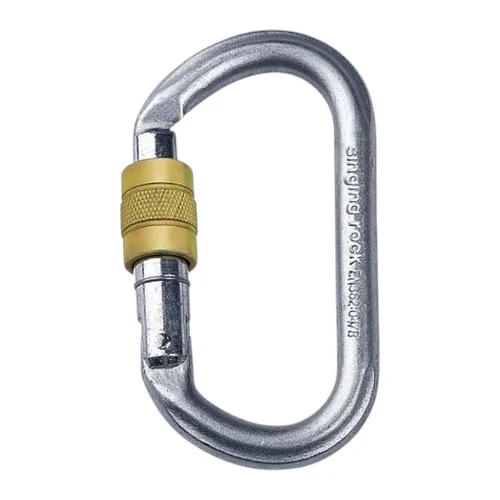 Singing Rock Oval Steel Carabiner Screw gate